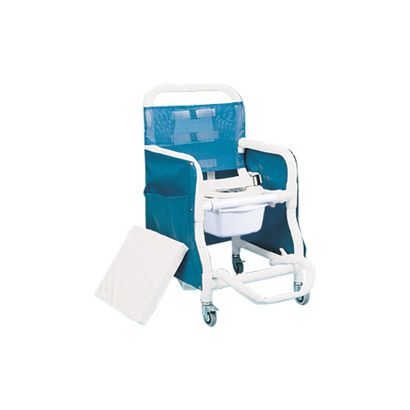 Buy Duralife Super Deluxe Shower Commode Chair With Privacy Skirt And Padded Transfer Cushion