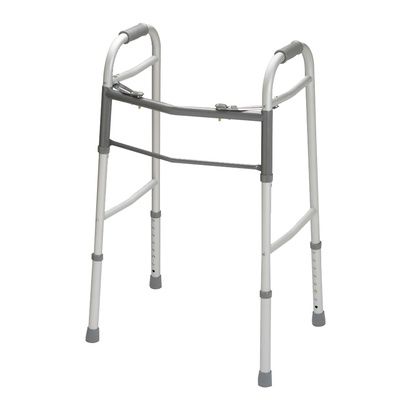 Buy Guardian Two Button Folding Walker Without Wheels