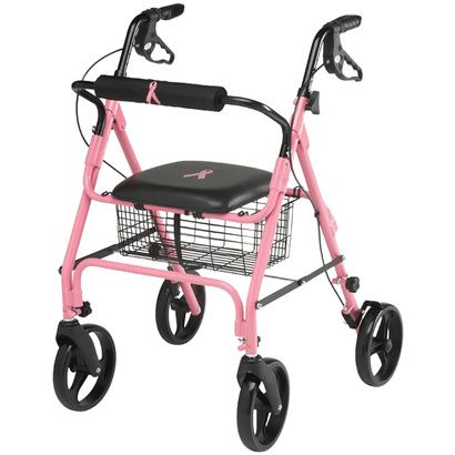 Buy Medline Breast Cancer Awareness Four Wheel Rollator