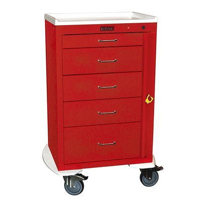 Buy Harloff Five Drawer 24 Inch Mini Emergency Cart With Breakaway Lock