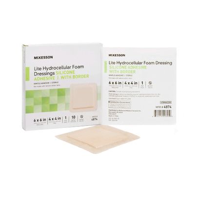 Buy McKesson Lite Hydrocellular Silicone Adhesive Foam Dressing