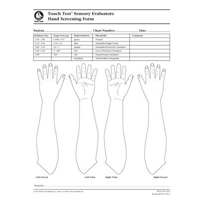 Buy Touch-Test Hand Screening Forms