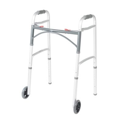 Buy McKesson Adult Folding Walker With Wheels