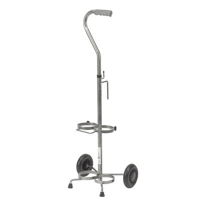 Buy Drive Adjustable Handle Height Dual Oxygen Cart