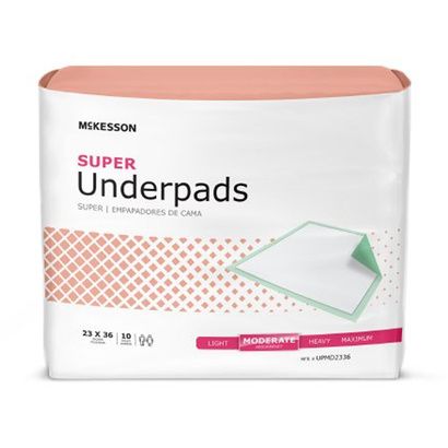 Buy McKesson Super Disposable Underpads - Moderate Absorbency