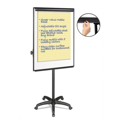 Buy MasterVision Silver Easy Clean Dry Erase Mobile Presentation Easel