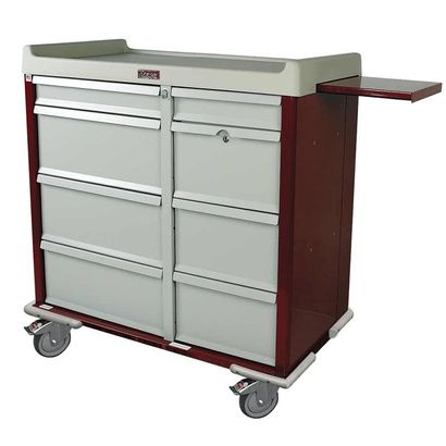 Buy Harloff Standard Line Punch Card Medication Cart With Key Lock