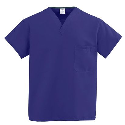 Buy Medline ComfortEase Unisex One-Pocket Reversible Scrub Tops - Purple