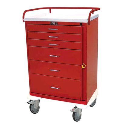 Buy Harloff Classic Tall Six Drawer Emergency Cart With Key Lock