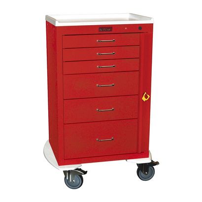 Buy Harloff Six Drawer 24 Inch Mini Emergency Cart With Breakaway Lock