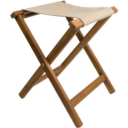 Buy Teakworks4u Folding Teak Camp Stool With Canvas Seat