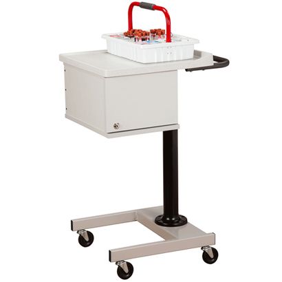 Buy Clinton Small H-Base Pneumatic Two-Bin Phlebotomy Cart