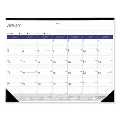 Buy Blueline DuraGlobe Monthly Desk Pad Calendar