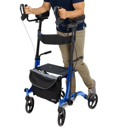 Buy Vive Mobility Upright Rollator Walker