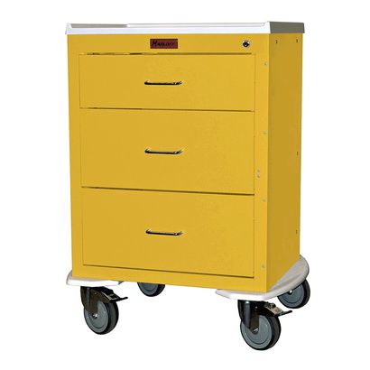 Buy Harloff Three Drawer Mini Line 24 Inch Infection Control Cart With Key Lock