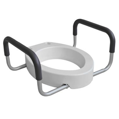 Buy Dynarex Elongated Raised Toilet Seat With Arms
