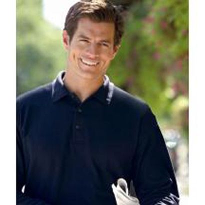 Buy Mens Long Sleeve Pique Polo Shirts