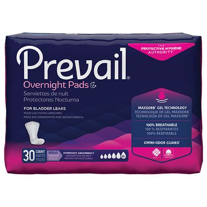 Buy Prevail Bladder Control Pads - Overnight Absorbency