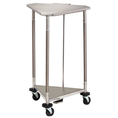 Buy Clinton 18 Inch Stainless Steel Triangular Hamper with Lid