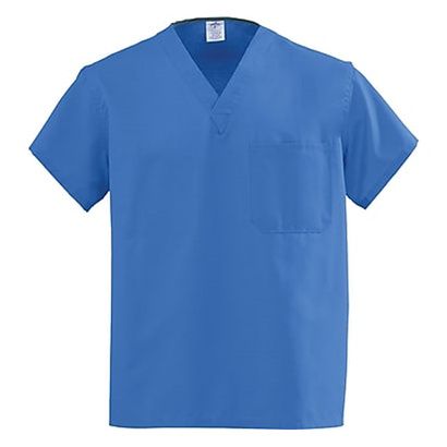 Buy Medline AngelStat Unisex Reversible V-Neck Scrub Tops - Sapphire