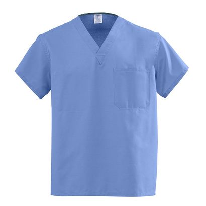 Buy Medline AngelStat Unisex Reversible V-Neck Scrub Tops - Ceil Blue