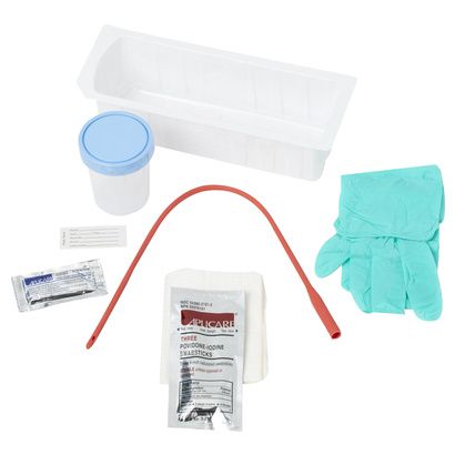 Buy Medline Red Rubber Urethral Catheterization Tray