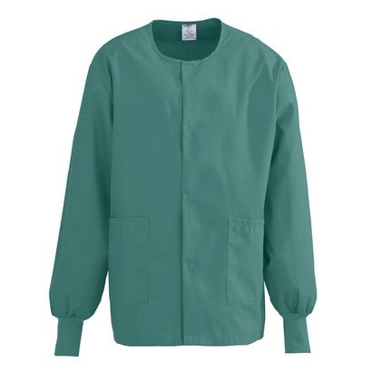 Buy Medline ComfortEase Unisex Crew Neck Warm-Up Jacket - Evergreen