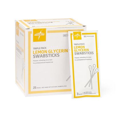 Buy Medline Lemon and Glycerin Swabsticks