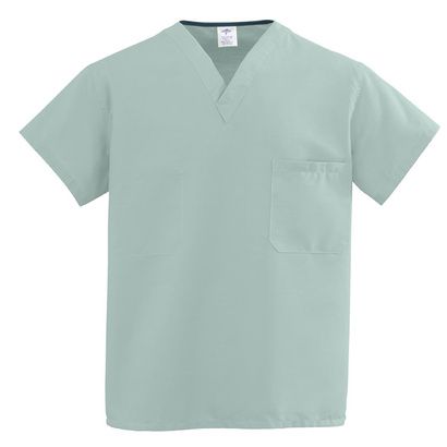 Buy Medline ComfortEase Unisex One-Pocket Reversible Scrub Tops - Seaspray