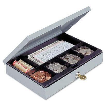 Buy SteelMaster Locking Heavy-Duty Steel Low-Profile Cash Box