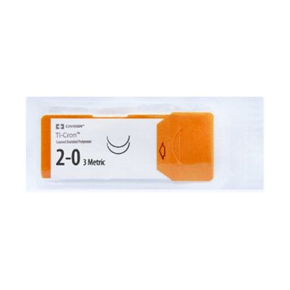Buy Medtronic Ti-cron Taper Point Polyester Suture with CV-300 Needle