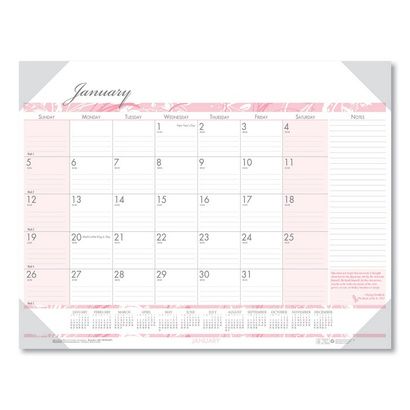 Buy House of Doolittle Breast Cancer Awareness 100% Recycled Monthly Desk Pad Calendar