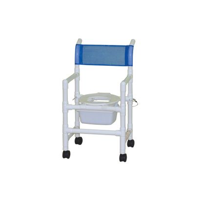 Buy MJM Folding Shower Chair with Slide Out Commode Pail