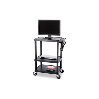 Buy Safco Three-Shelf Height-Adjustable AV Cart