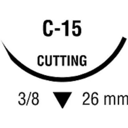 Buy Medtronic Sofsilk Reverse Cutting Suture with Needle C-15