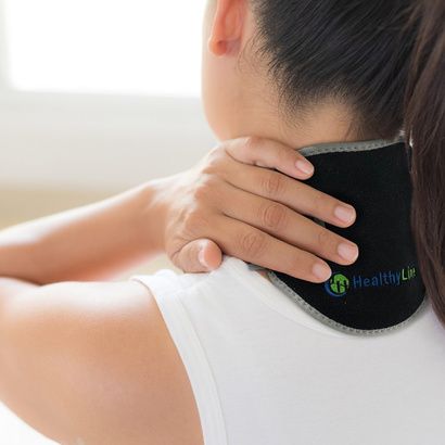 Buy HealthyLine Portable Neck Heating Gemstone Pad with Power-Bank InfraMat Pro