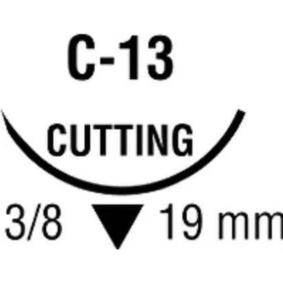 Buy Medtronic Sofsilk Reverse Cutting Suture with Needle C-13