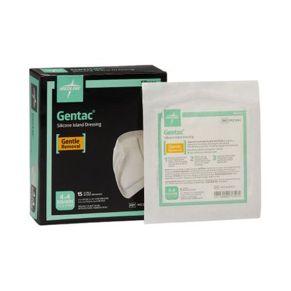 Buy Medline Gentac Silicone Adhesive Island Dressing