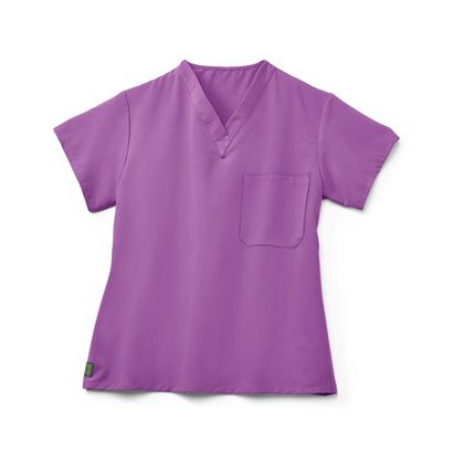 Buy Medline Fifth ave Unisex Stretch Fabric V-Neck Scrub Top with 1 Pocket - Purple