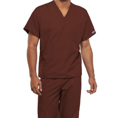 Buy Cherokee Unisex V-Neck One Pocket Solid Scrub Top