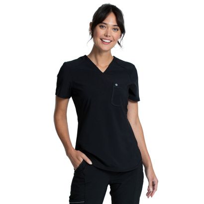 Buy Cherokee Infinity Left Chest Pocket Tuckable V-Neck Top