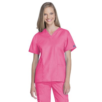 Buy Cherokee Women's V-Neck Two Pocket Solid Scrub Top