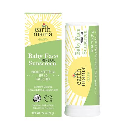 Buy Earth Mama Baby Face Mineral Sunscreen Face Stick SPF 40