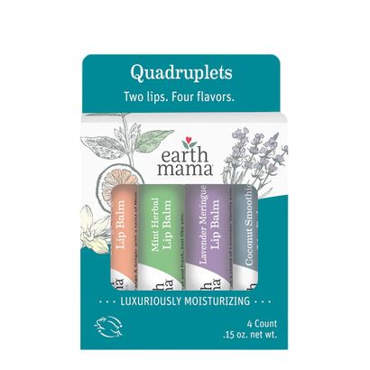 Buy Earth Mama Lip Balm Quadruplets. (4-pack)