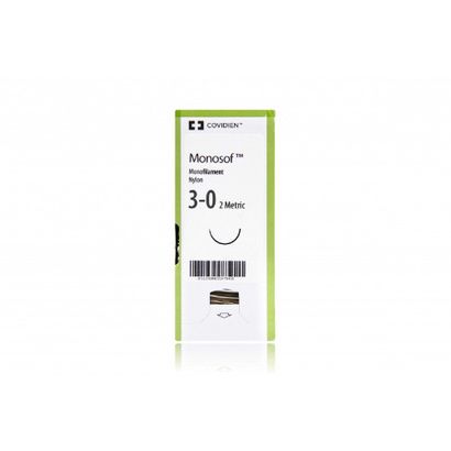 Buy Medtronic Monosof Dermalon Conventional Cutting Sutures PC-12 Needle