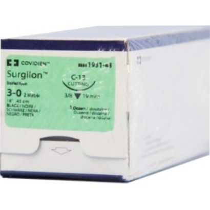 Buy Medtronic Surgilon Reverse Cutting Braided Nylon Suture with C-13 Needle