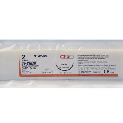 Buy Medtronic Ti-cron Tapercutting Polyester Suture with KV-37 Needle
