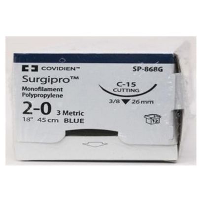 Buy Medtronic Surgipro II Reverse Cutting Monofilament Polypropylene Sutures with C-15 Needle