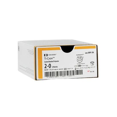 Buy Medtronic Ti-cron Premium Spatula Polyester Suture with SS-24 Needle