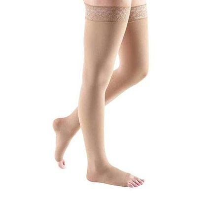 Buy Medi USA Mediven Comfort Thigh High 20-30 mmHg Compression Stockings w/ Beaded Silicone Top Band Closed Toe